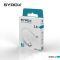 Syrox DT22T-A Type-C Kulaklık Çevirici & Dönüştürücü Aparatı 3.5mm Jack